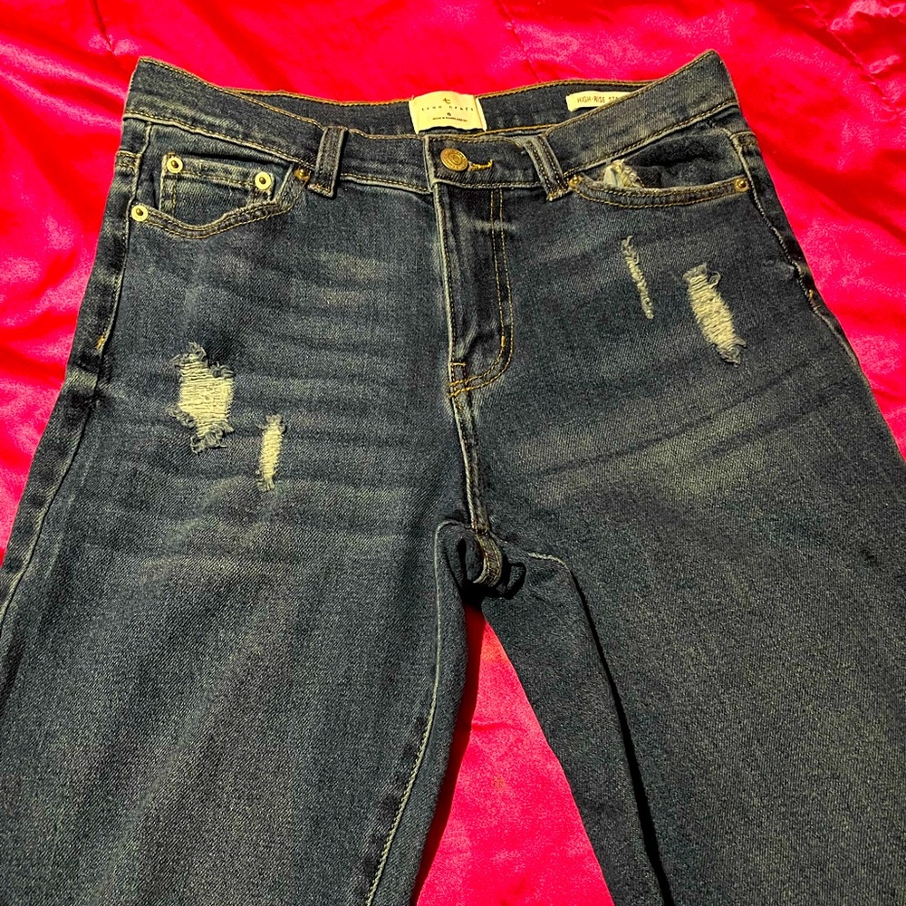 True Craft Distressed Blue Jeans